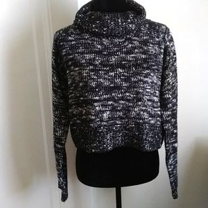 Cowl Turtleneck Cropped sweater L